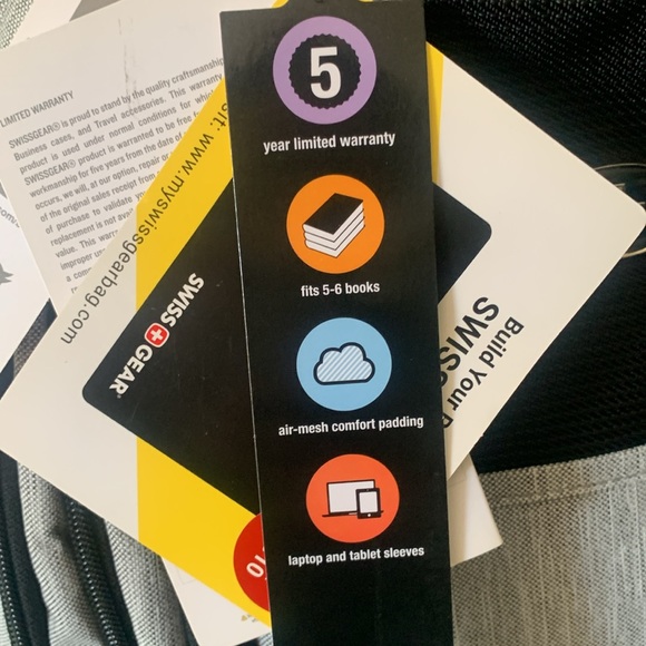 Swiss Gear 18" Multi Pockets with Padded Laptop Backpack. - Picture 9 of 12